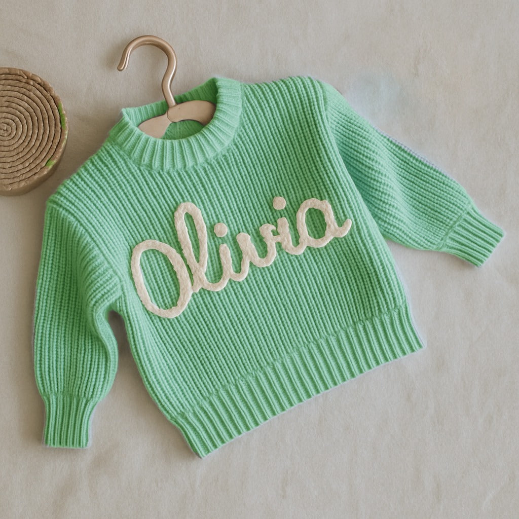 Custom Baby Name Sweater
