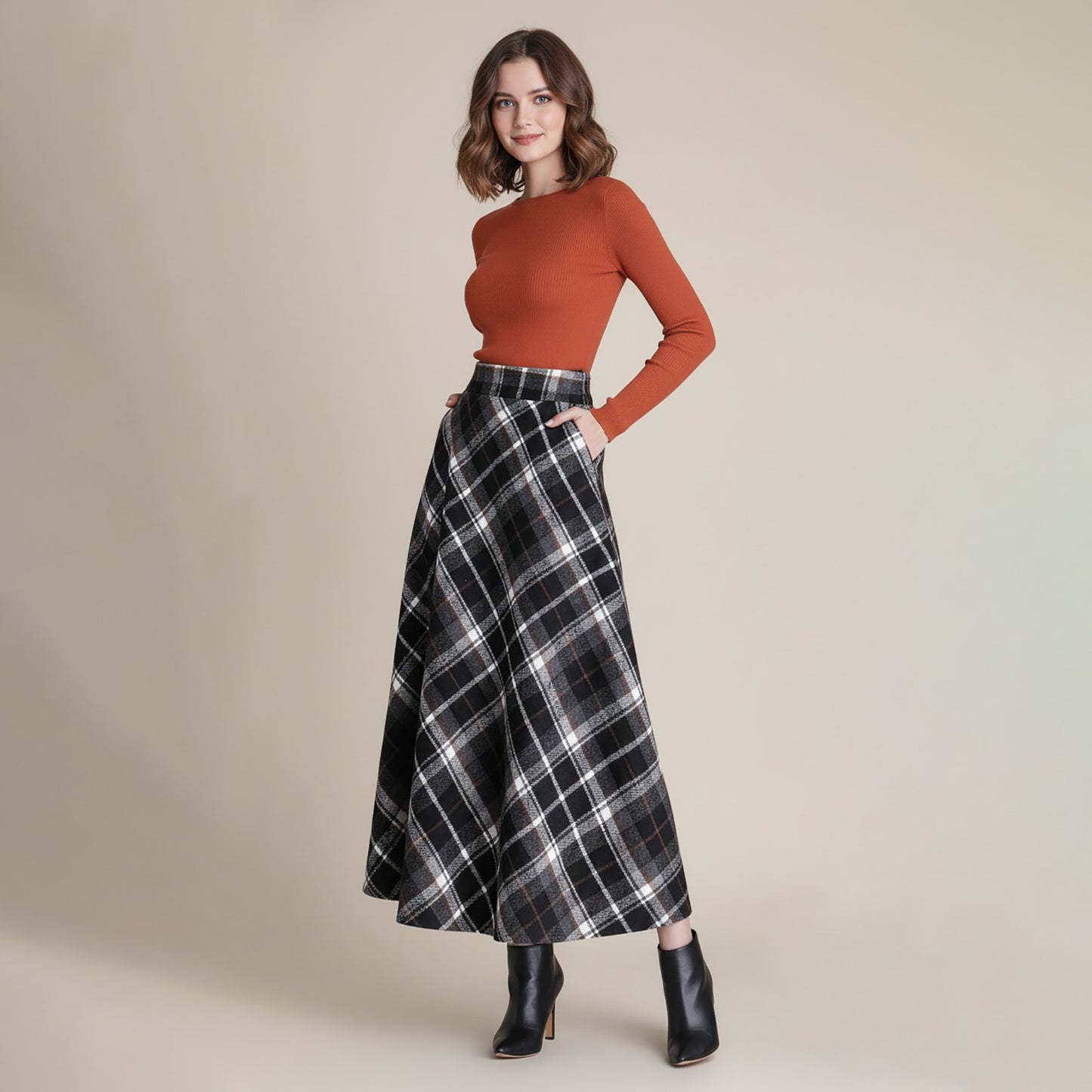 Oxford Maxi Skirt