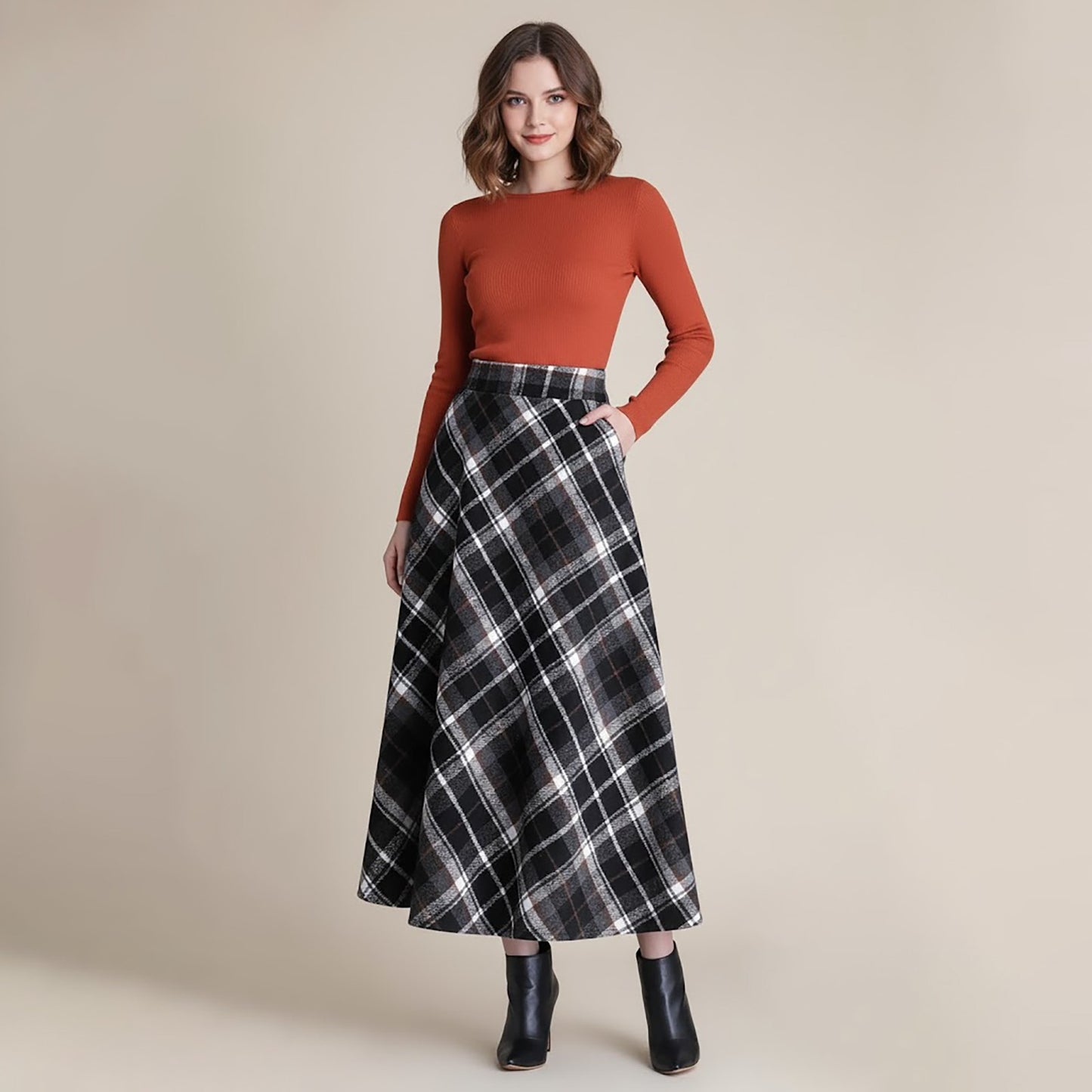 Oxford Maxi Skirt