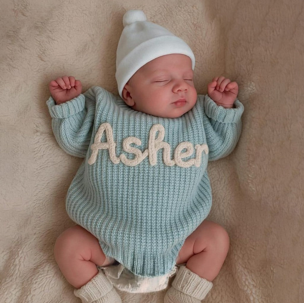 Custom Baby Name Sweater