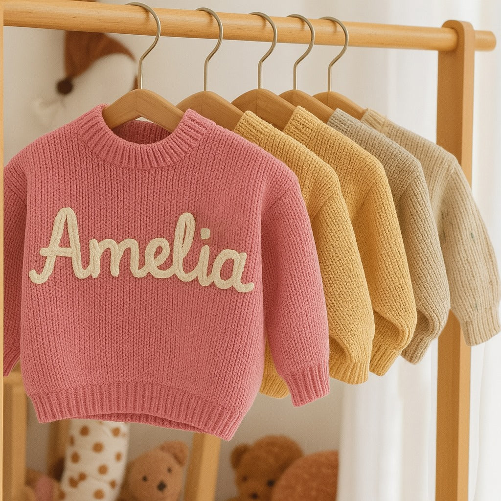 Custom Baby Name Sweater