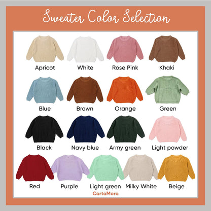 Custom Baby Name Sweater