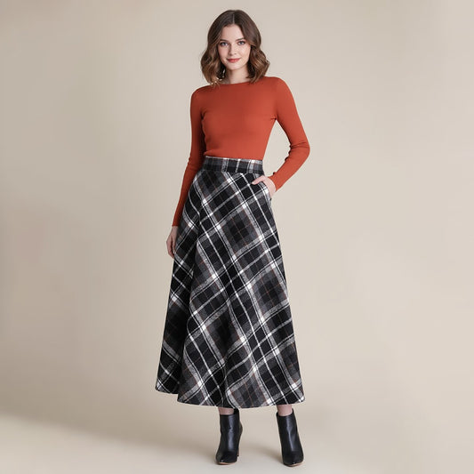 Oxford Maxi Skirt